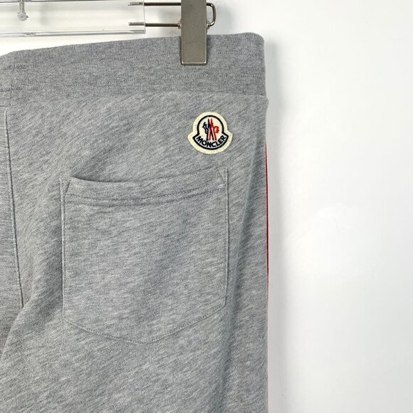 Moncler Gray Side Stripe Logo Patch Casual Pants Size S - Picture 5 of 8